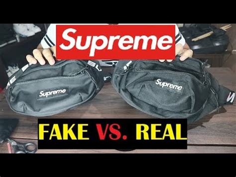 how to spot fake supreme waist bag ss18|REAL VS FAKE SUPREME WAISTBAG SS18 .